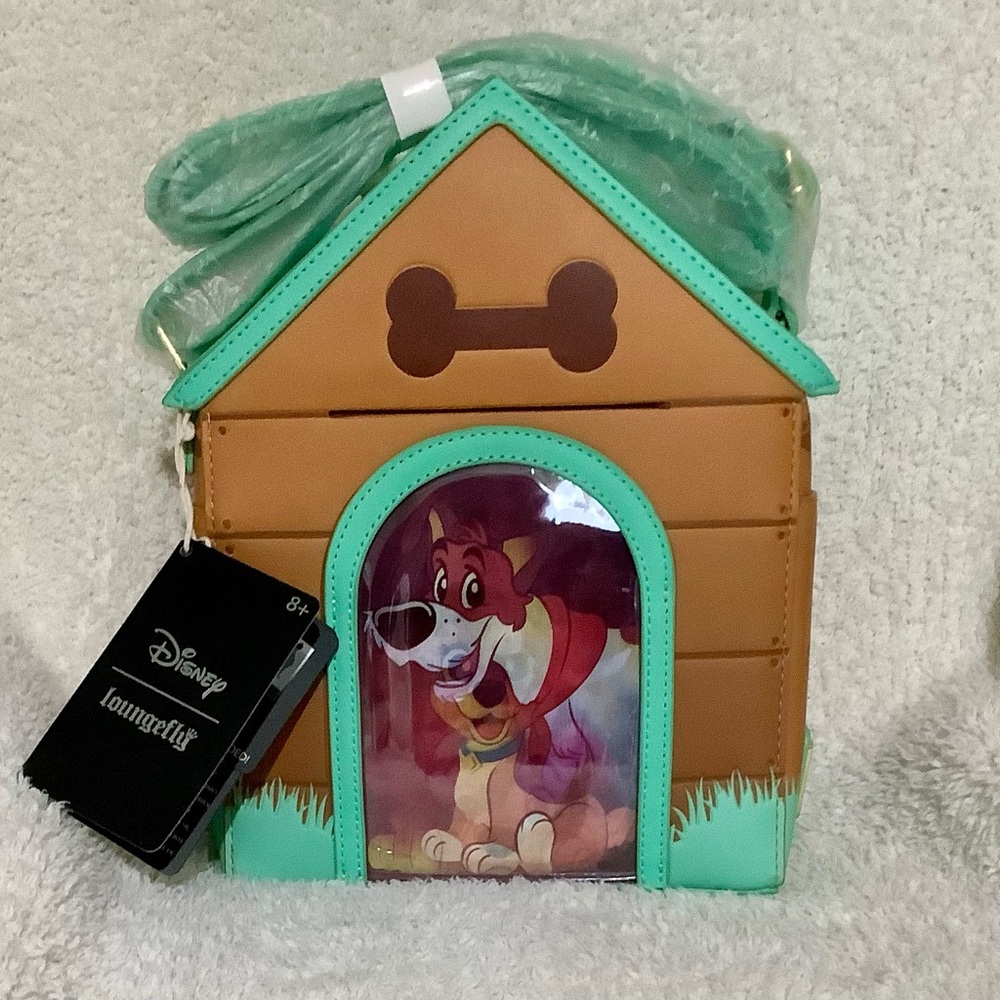 LOUNGEFLY I HEART DISNEY DOGS FIGURAL TRIPLE LENTICULAR CROSSBODY BAG - NEW